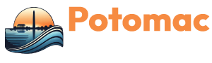 Logo with the text 'Potion Periodontics & Aesthetics' in orange and white.